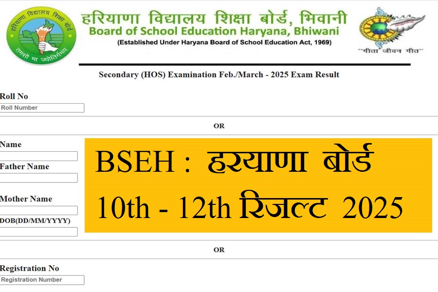 BSEH 10th 12th Result 2025